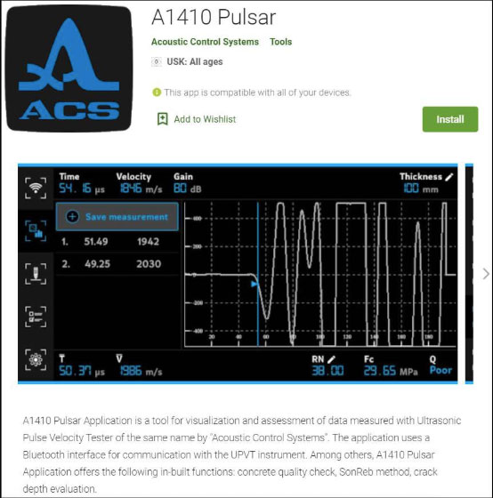 The new App software A1410 PULSAR for ANDROID is available for download at GooglePlay